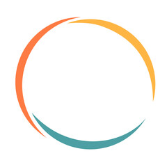 Round Logo Frame. Circular Logo Border