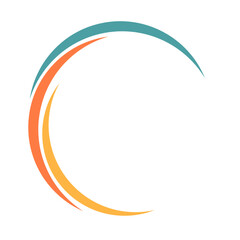 Round Logo Frame. Circular Logo Border