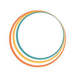 Round Logo Frame. Circular Logo Border