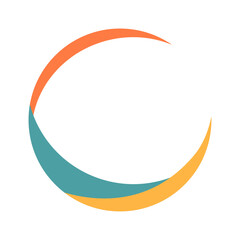 Round Logo Frame. Circular Logo Border