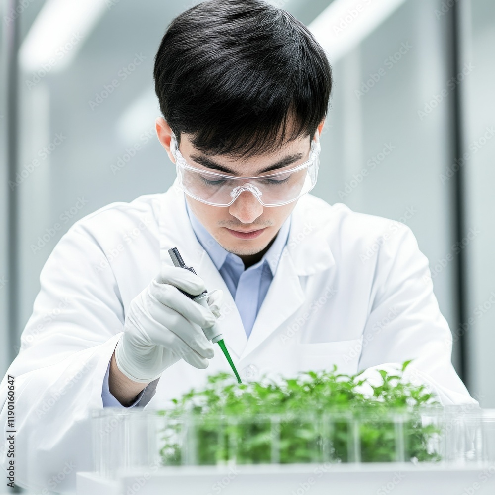 Aufkleber technician testing biofuel quality in advanced laboratory science environment detailed methodology a