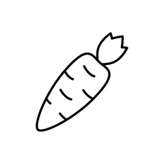 Carrot icon Outline thin set