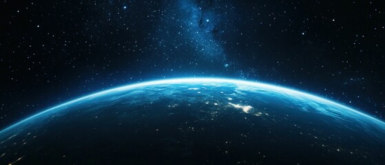 Fototapeta premium Visionary fuel hub concept for sustainable space exploration outer space digital cosmic environment astronomical viewpoint