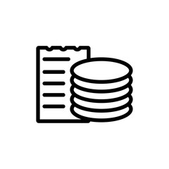 Database icon Outline thin set