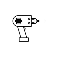 Drill icon Outline thin set