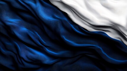 Fototapeta premium Abstract Blue and White Drapery: A Study in Texture and Light