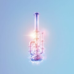 Detailed cutaway diagram of oil refining process industrial setting digital technological design educational perspective