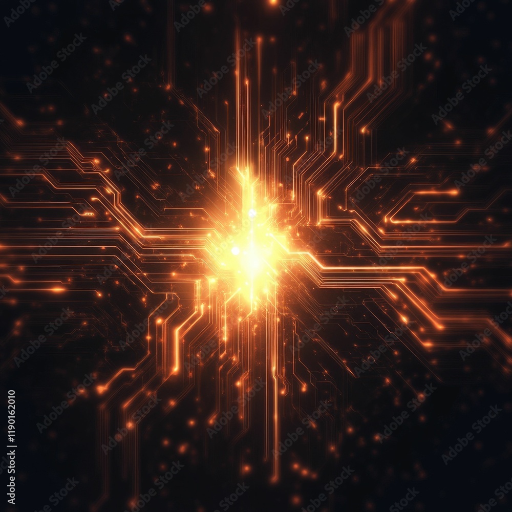 Aufkleber futuristic thermal cracking technology showcase digital realm graphic visualization high-tech enviro