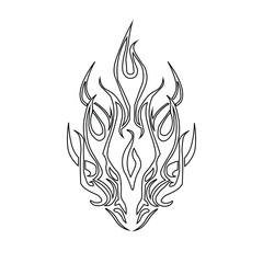 Floral Design A classic black and white floral design element featuring elegant, curved leaves and intricate detailing. Ornamental Perfect for use in decorative borders, logos