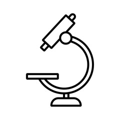 microscope icon Outline thin set