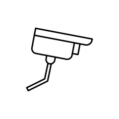 Security camera icon Outline thin set