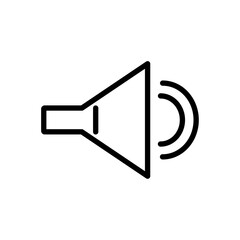 Speaker icon Outline thin set