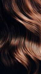 Fototapeta premium The Allure of Auburn: A Close-Up on Luxurious, Wavy Hair
