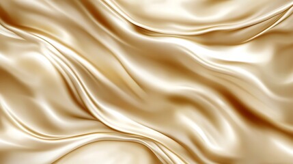Elegant Draped Gold Silk Fabric Texture