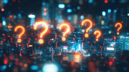 Life in a big city and various issues. The emergence of various issues in the city. The designation of questions. Fixed issues.