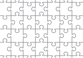 シンプルなジグソーパズルのイラスト
