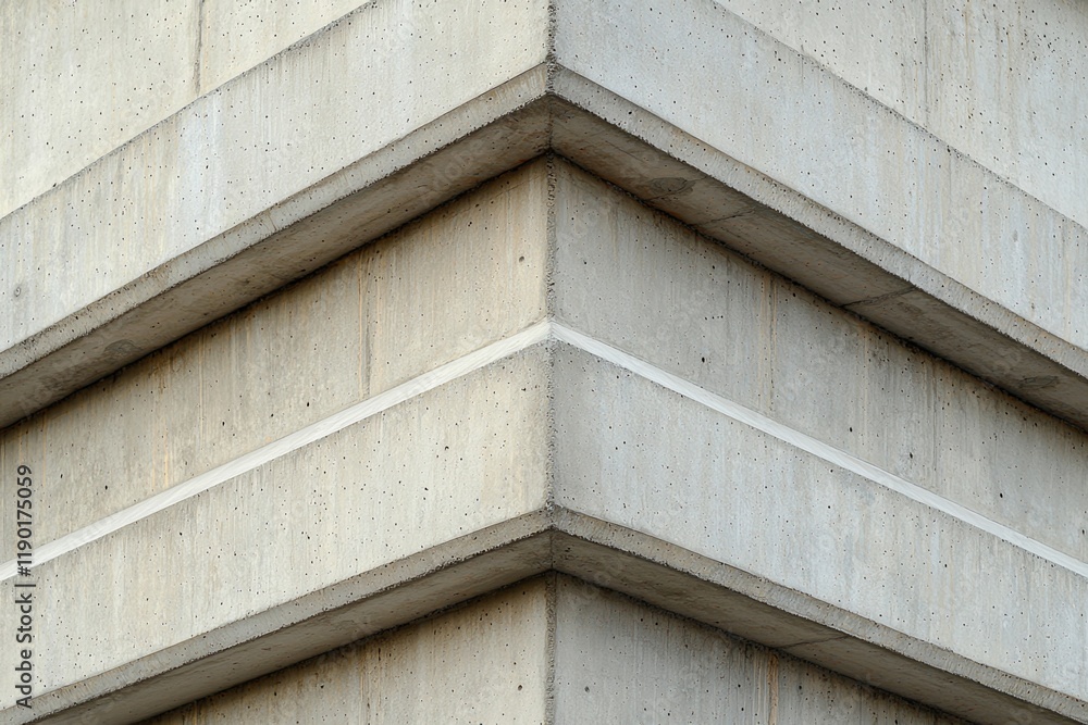 Poster pillar column concrete concept. concrete corner with textured surface and sharp angles.