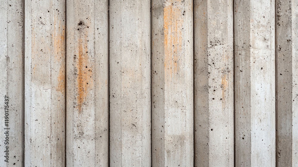 Poster pillar column concrete concept. concrete wall with vertical lines and subtle texture variations.