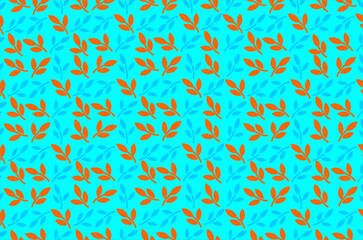 Seamless pattern of leaf background. Decorative foliage pattern. Nature-themed background with leaves. Seamless leaf texture design. Leaves pattern in minimalist style.