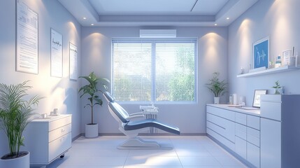 Fototapeta premium Modern, bright medical or dental office interior.