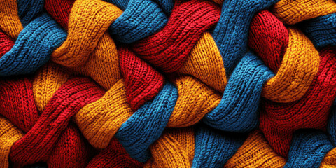 Knitted Wool Fabric Texture Background for Cozy and Fashionable Designs