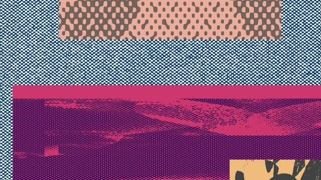 An abstract retro criss cossing texture motion graphic design element.