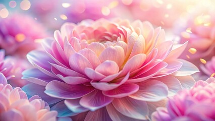Fototapeta premium Abstract Pink Petal Background - Soft, Delicate Generative AI Art