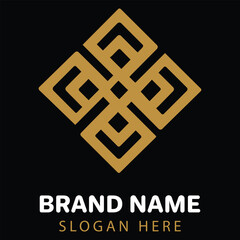 Obraz premium Sacred Geometry Celtic Knot Logo Vector illustration, Geometry ClipArt Design, Geometry Logo Concept 