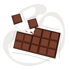 Dark chocolate bars , a gourmet snack 