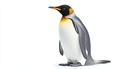 Obraz premium Arctic Penguin Portrait with Vibrant Colorful Features