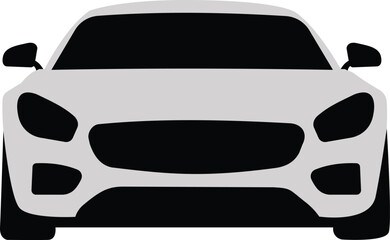 Modern Car silhouette vector illustration isolated on a white background
