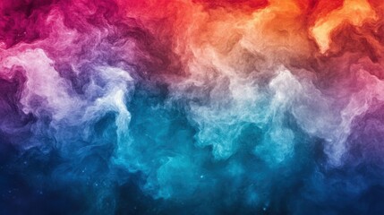 Vibrant Abstract Colorful Smoke Background for Creative Projects