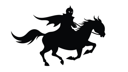 Headless Horseman Holding a Pumpkin