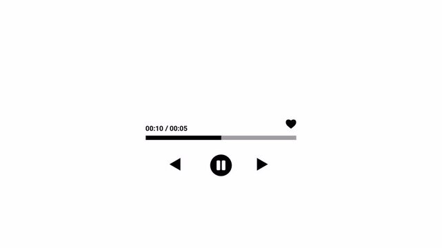                        Line audio wave visualization voice record, sound wave animation , line digital minimalist voice on transparent background Audio Equalizer Background Animation. Overlay Video's