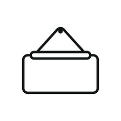 Blackboard icon featuring a sleek and minimalistic design, ideal for adding sophistication to writing, brainstorming, or communication-themed projects