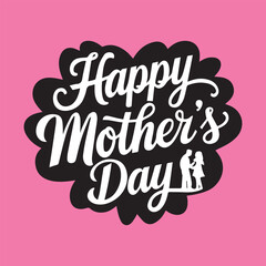 Mothers day typography