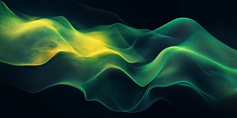 Obraz premium Textured yellow and green grainy background with noise effect, suitable for modern graphics and creative visuals, book illustration style