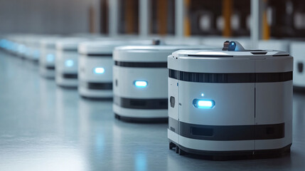 AI-powered warehouse robots for sorting and categorizing products in distribution centers.