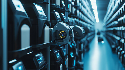 AI-powered warehouse robots for sorting and categorizing products in distribution centers.