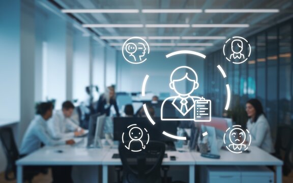 Modern Office Workplace Employee Management System