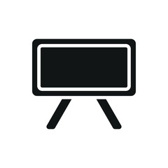 Blackboard icon featuring a sleek and minimalistic design, ideal for adding sophistication to writing, brainstorming, or communication-themed projects