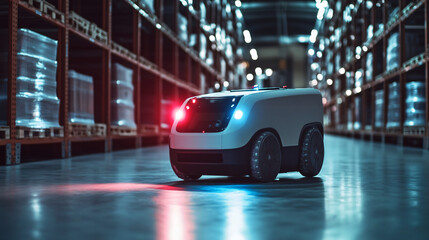 AI-powered warehouse robots for sorting and categorizing products in distribution centers.
