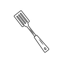 Slotted spatula clipart, spatula clipart, Grilling Icons and Symbols, Kitchen spatula vector icon, vector icon, 
Kitchen instrument silhouette, vector and art illustration, square spatula clipart,