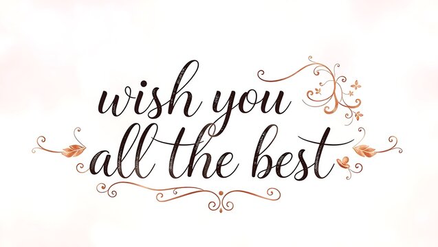 wish you all the best typography