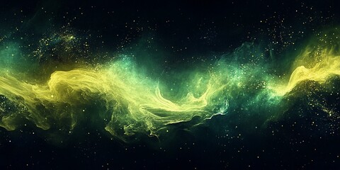 Obraz premium Grainy yellow and green abstract texture with subtle noise, perfect for creative designs and digital backgrounds, book illustration style