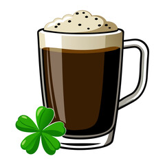 Coffee latte with cream  vector illustration (4)