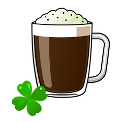 Coffee latte with cream  vector illustration (5)