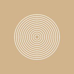 Tan and white abstract background with circles