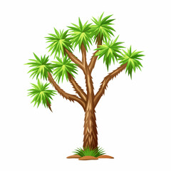 The Yucca brevifolia tree vector illustration (1)