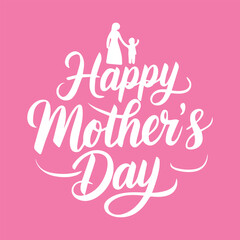 Fototapeta premium Mothers day typography